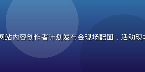 91视频网站内容创作者计划发布会现场配图，活动现场人气旺盛